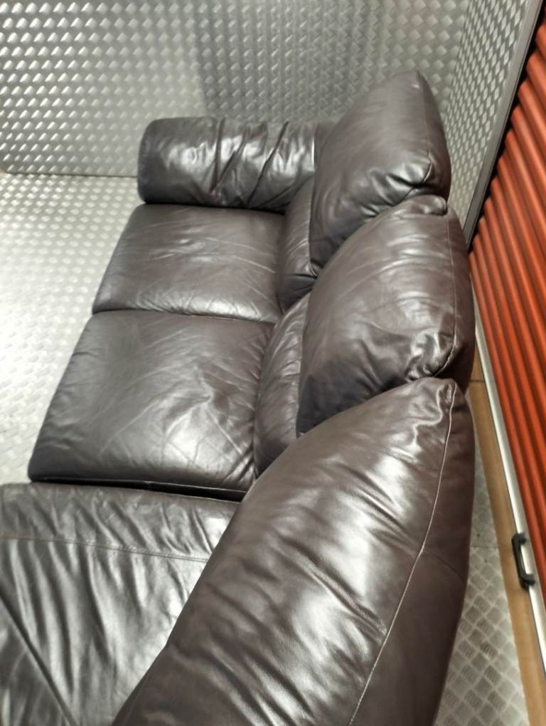 LEATHER JOHN LEWIS CORNER SOFA DELIVERY AVAILABLE TODAY 