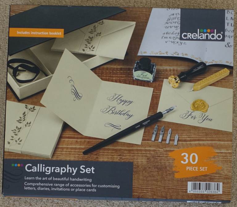 Crelando calligraphy set. Opened but not used. 