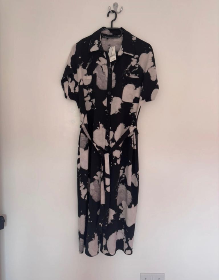 Women’s George brand new long shirt style dress size 12 