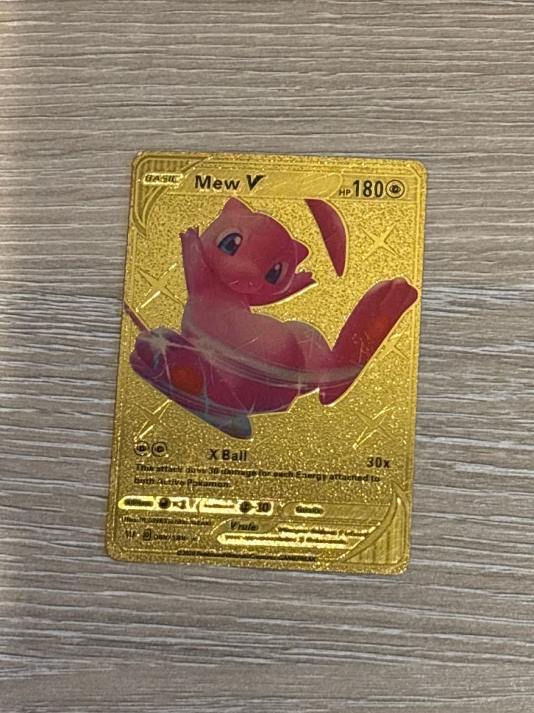 Mew V Gold Pokemon Card – As Good As New
