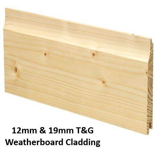 Shed Cladding T&G Weatherboard  12mm and 19mm   