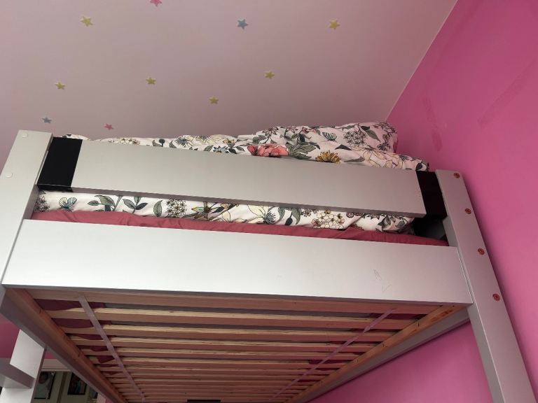 Grey Wooden Bunk Beds - Good Condition