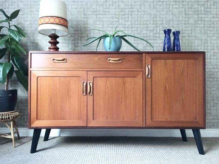 * SOLD  * Vintage Retro Mid Century Teak G Plan Sideboard 