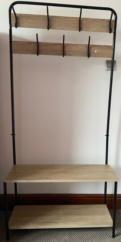 Coat rack , storage bench and shoe rack