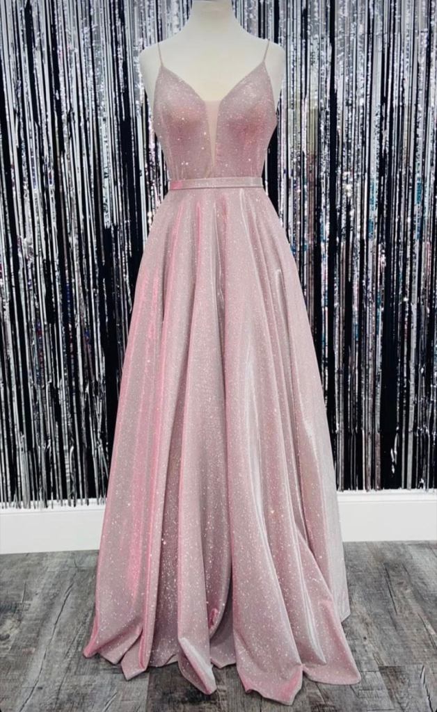 Pink sparkle Prom Dress Size 6