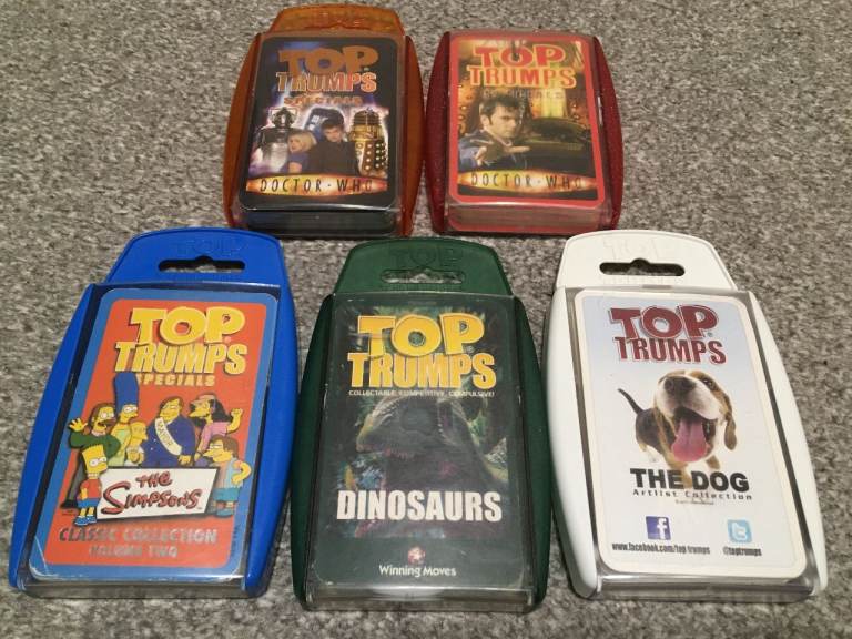 Job lot of 5 sets of Top Trumps