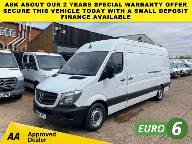 2018 18 MERCEDES-BENZ SPRINTER 2.1 316 CDI L3 H2 LWB H/ROOF 161BHP. RWD. AIRCON.