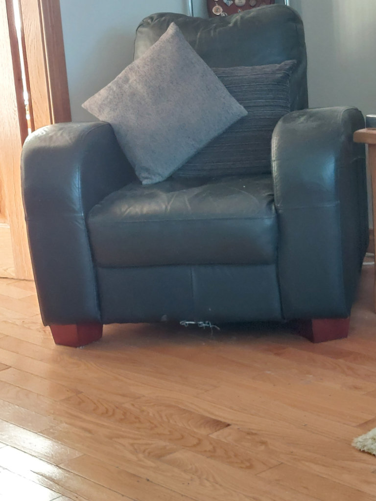 Black Leather Armchair