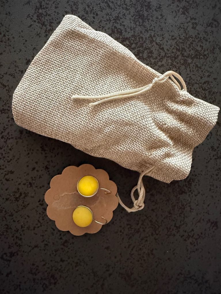 Yellow earring