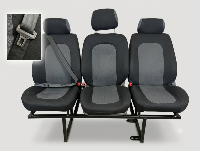 Van 3-Passenger Bench Seats (Reclining) + Frame