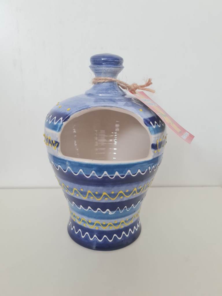 Brand New Lovely handmade in Spain ceramic salt container.