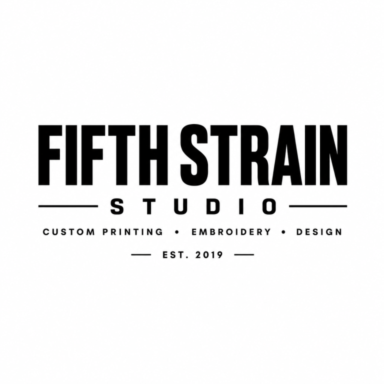 FIFTH STRAIN STUDIO Specialising In Custom Printing, Embroidery & Design For Businesses! Send A MSG 