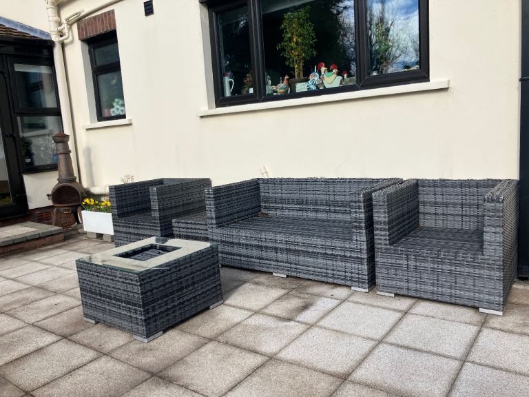 Maze Rattan 5 piece Modular Garden Furniture Set