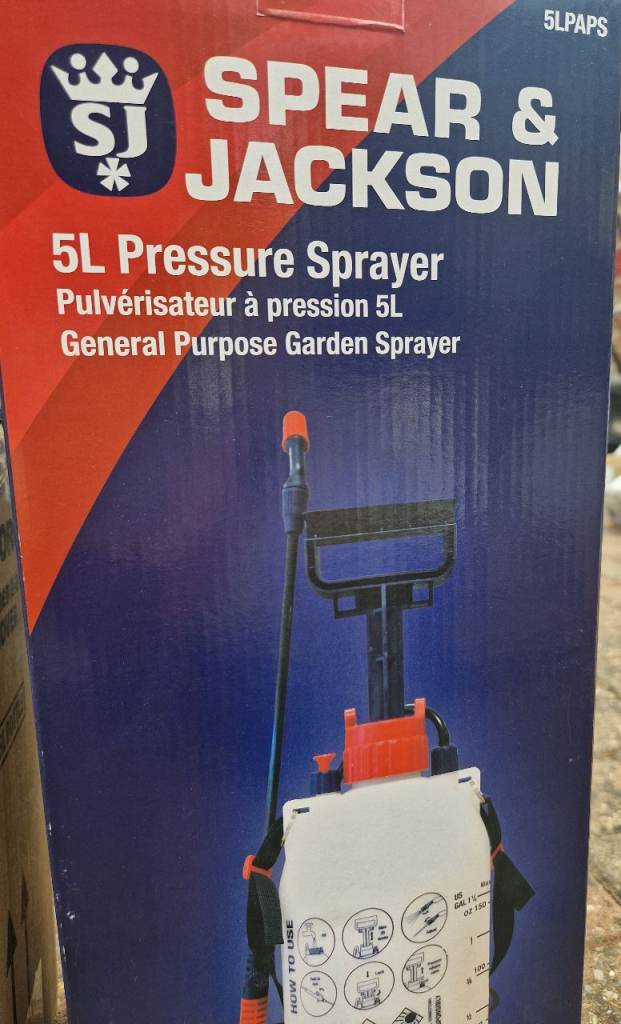 New Spear & Jackson 5L Pressure Sprayer - General Purpose