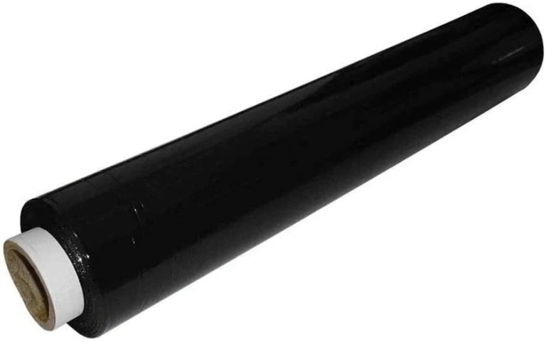 Black Pallet Stretch Wrap Roll 400mm x 250m – Strong Packaging Film