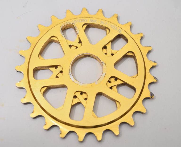 BMX ODYSSEY Sprocket Vermont Gold 25T chainring can post