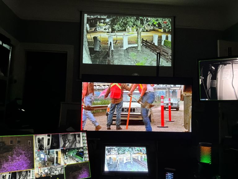 cctv footage water marked for evendance 