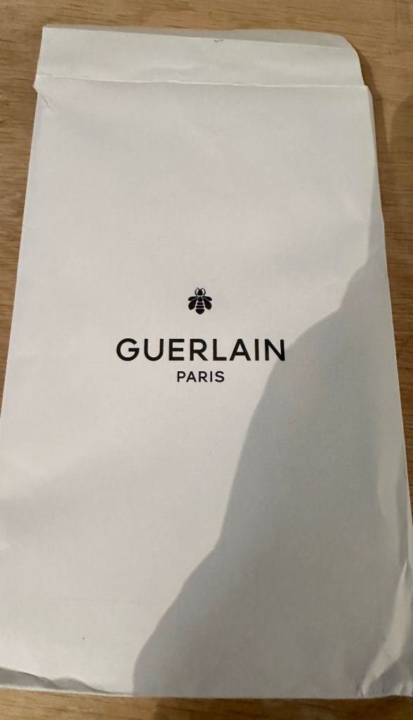Guerlain small black fabric makeup bag
