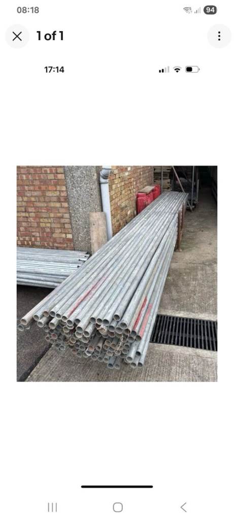 Wanted 20ft aluminium scaffolding pole 