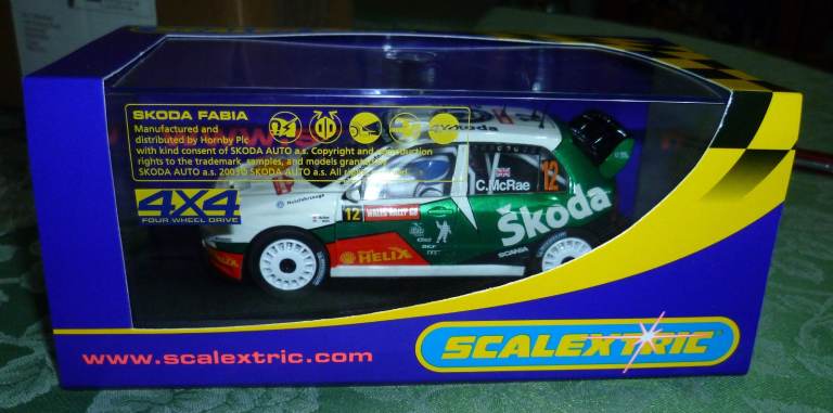 Scalextric, Club car 2006, C2645 Skoda Fabia, WRC, Driver: Colin McRae. NOS.