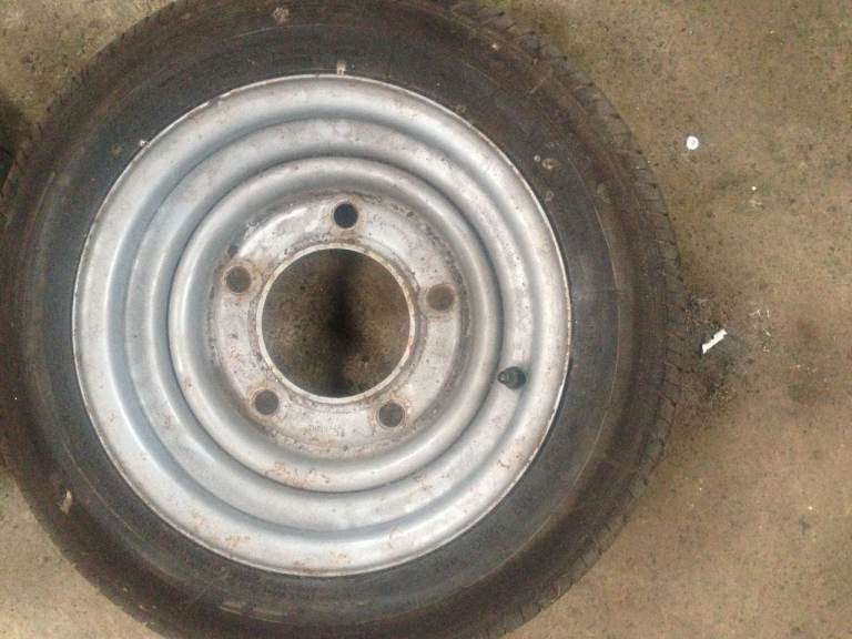 IFOR WILLIAMS TRAILER WHEELS X 2 . IN VGC DELIVERY AVAILABLE