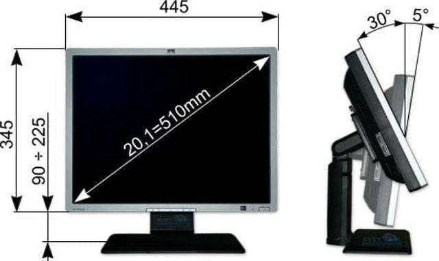 HP pair of as new dispalys of 20-inch each