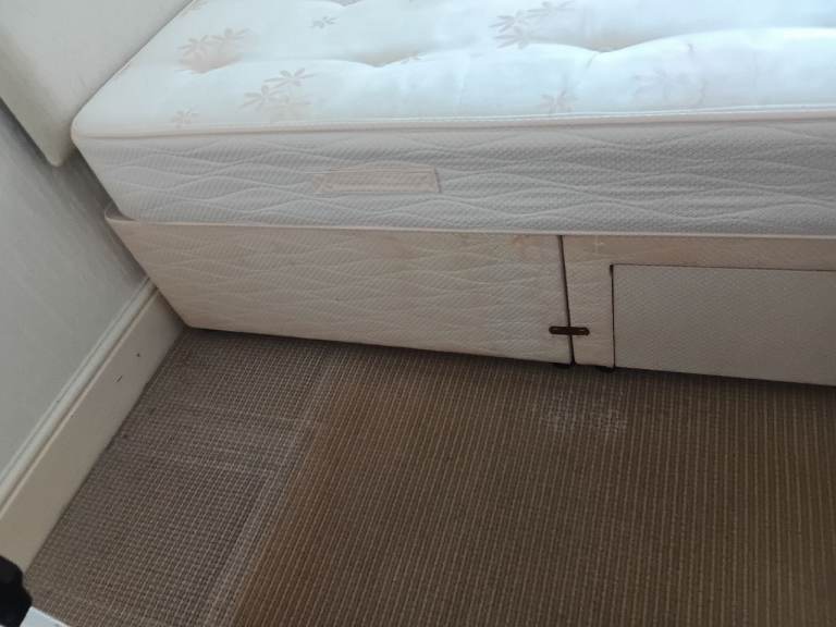 Double divan base 2 draws . With headboard. 