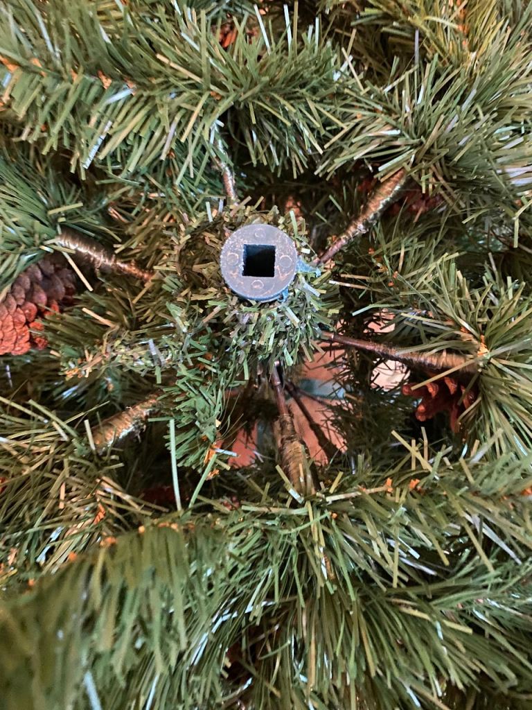 Lovely realistic artificial Christmas tree