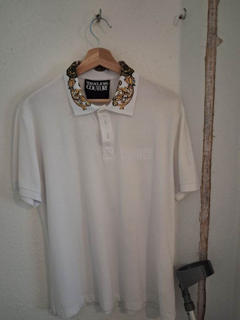 Versace couture polo shirt larg