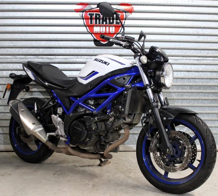 2019 19 SUZUKI SV 650 AL9 SV650 WHITE BLUE 24K FULL POWER TRADE SALE NEW MOT