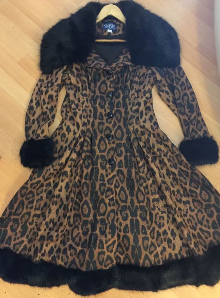 NEW 'COLLECTIF VINTAGE' LEOPARD PRINT FLARE COAT!