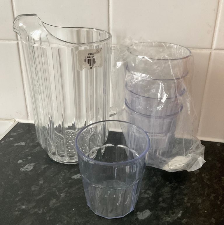 NEW: Water/Juice Jug with 5 Glasses
