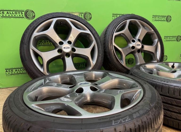 *REFURBISHED* GENUINE OEM FORD FOCUS ST 18” 5x108 ALLOY WHEELS + TYRES CONNECT FOCUS MONDEO VOLVO