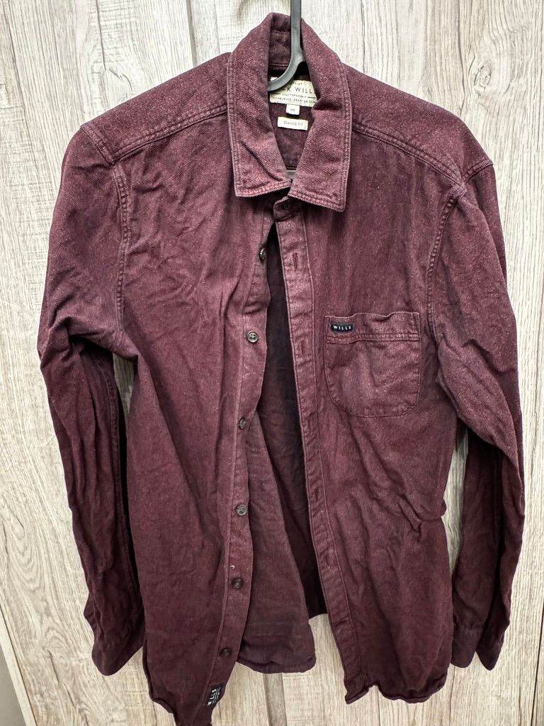 Jack Wills Men's Red Long Sleeve Shirt - XS, Good Condition