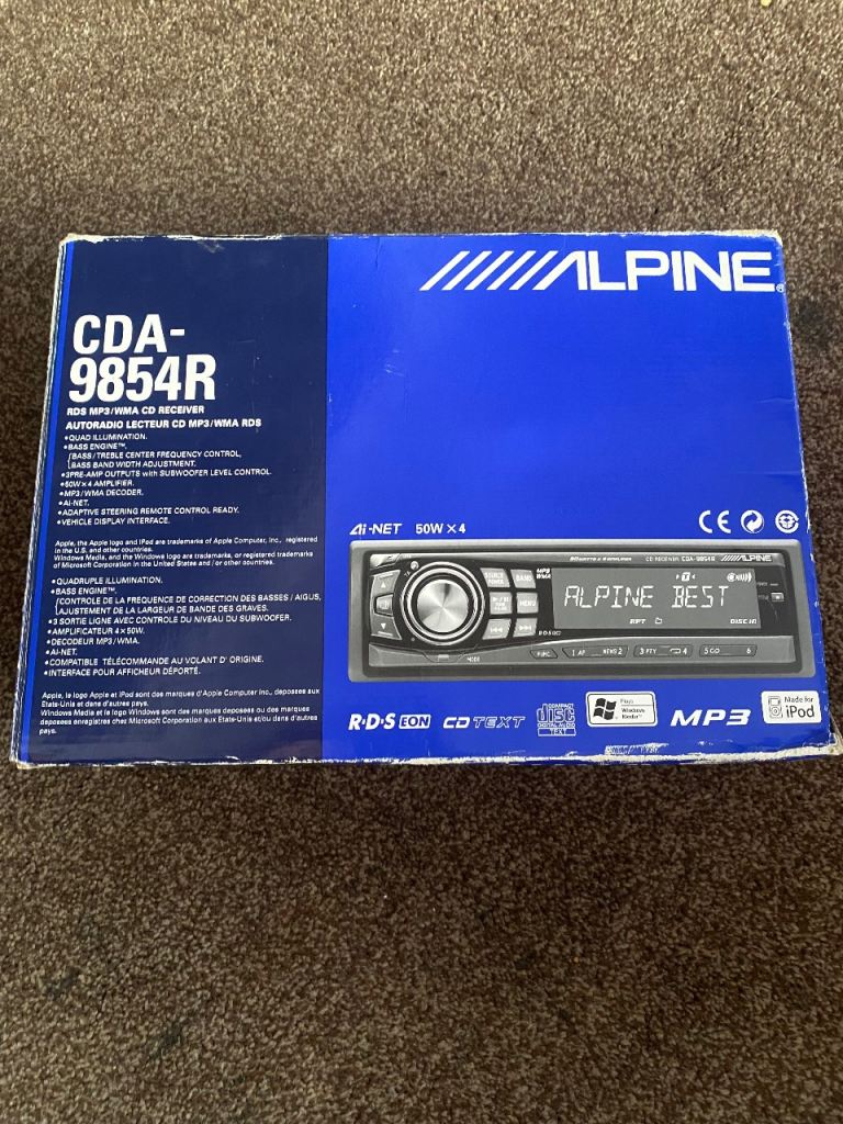 Alpine In car Stereo Bluetooth 