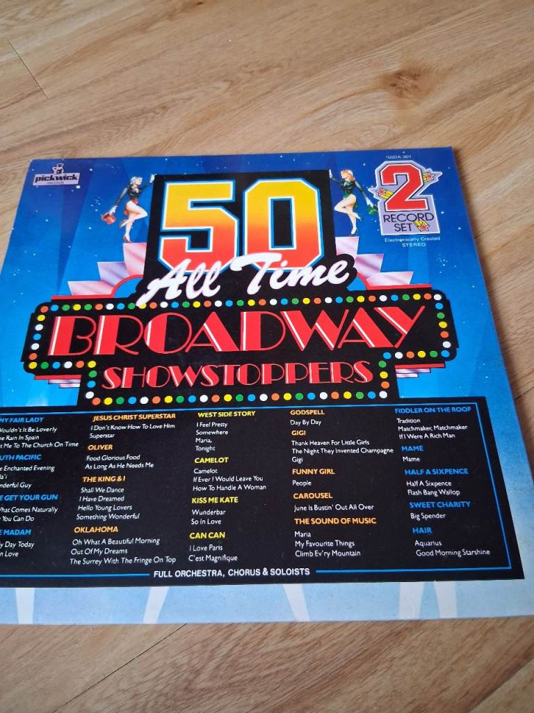 50 All Time Broadway Showstoppers Vinyl Record Set