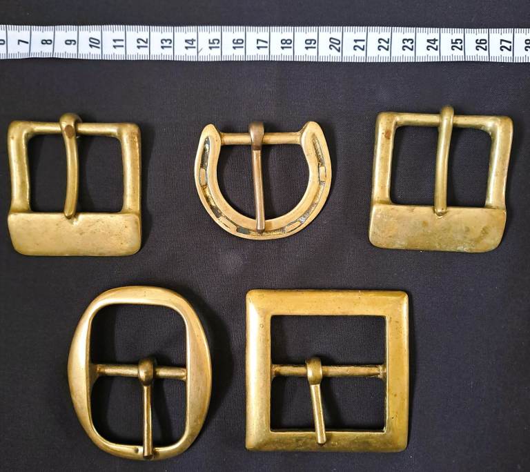 Vintage brass belt buckles