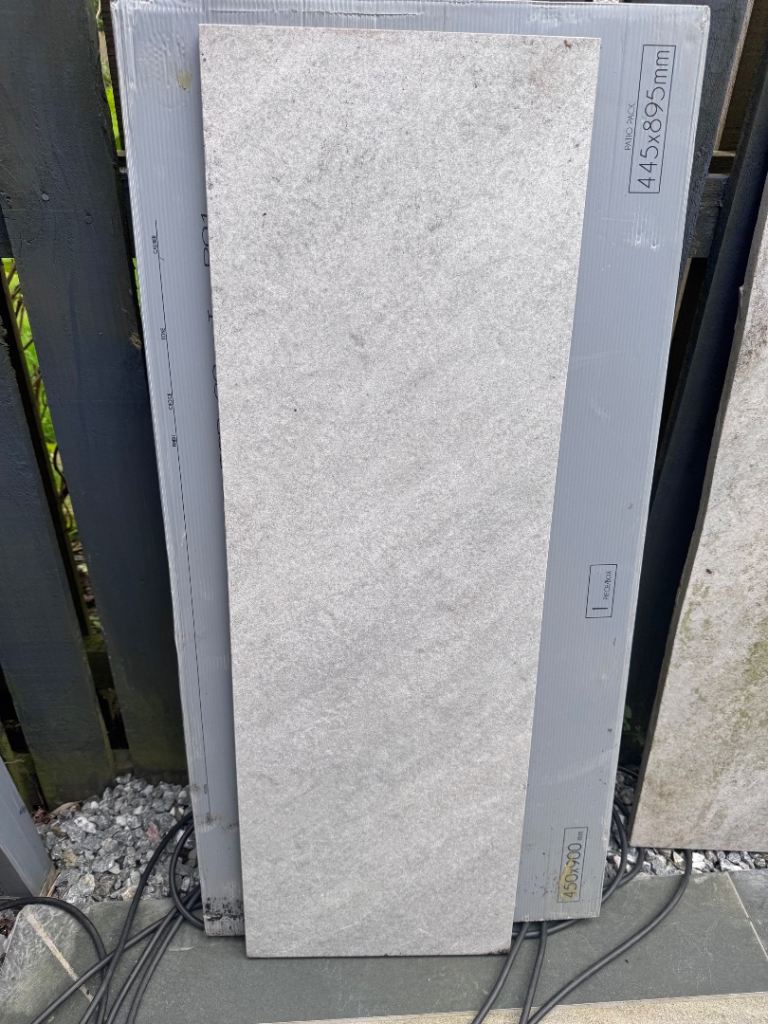 Bradstone Porcelain Silver Grey Patio Slabs Tiles