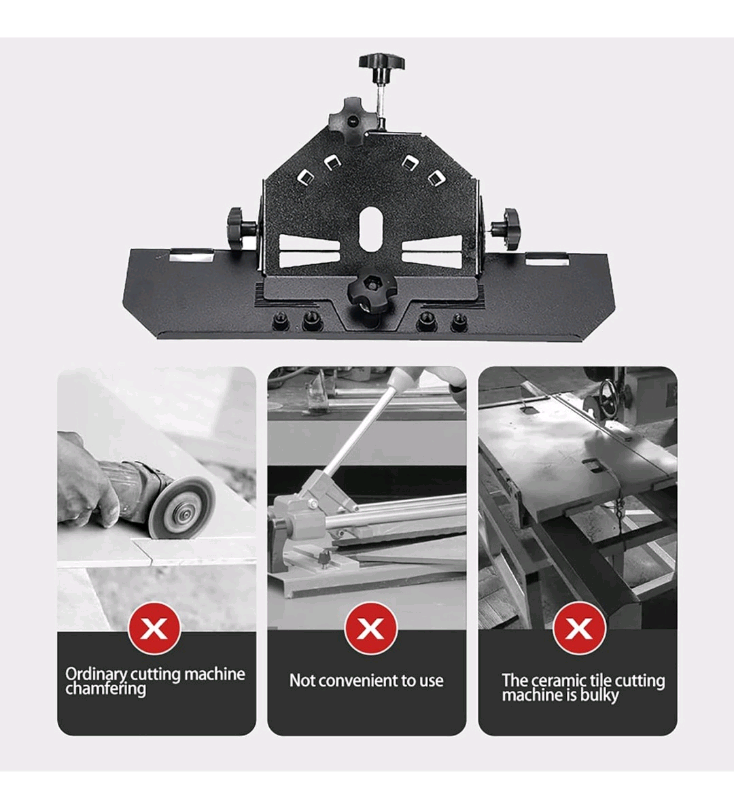 Bnib Angle Grinder Chamfer Bracket, 45 Degree Chamfering Attachment