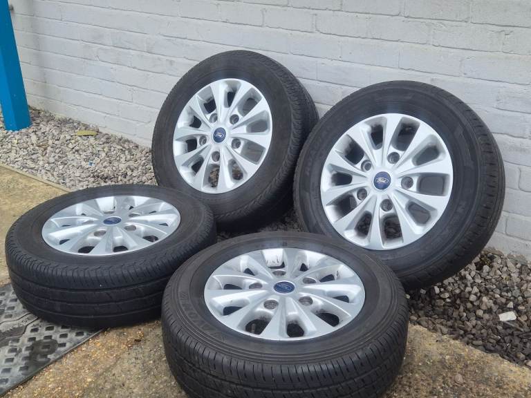 🌟Genuine Ford transit Custom 16 inch alloy wheels 5x160 with TYRES 9M++