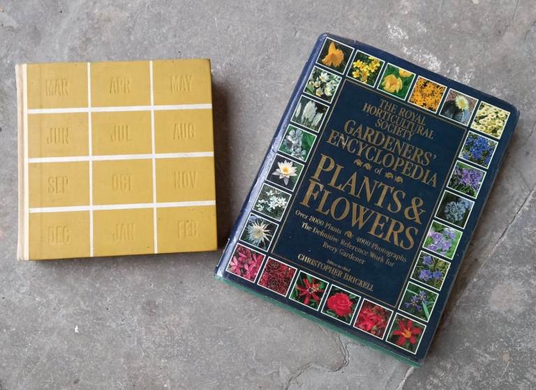 Gardening Books. RHS Gardeners Encyclopedia Plants & Flowers. The Gardening Year, Readers Digest.