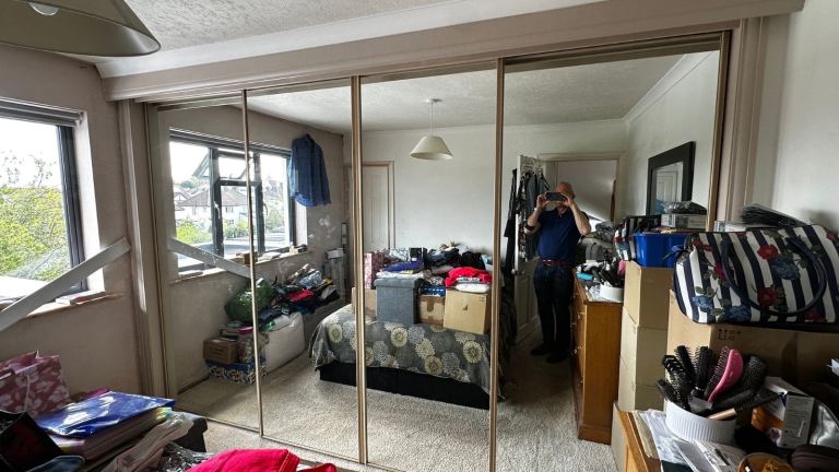 Glazed Wardrobe Doors - Please Read Description