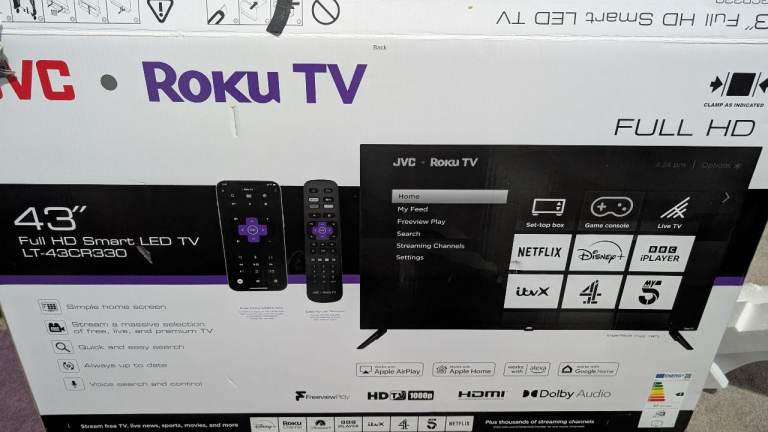 Roku TV and LG USC9S soundbar for sale