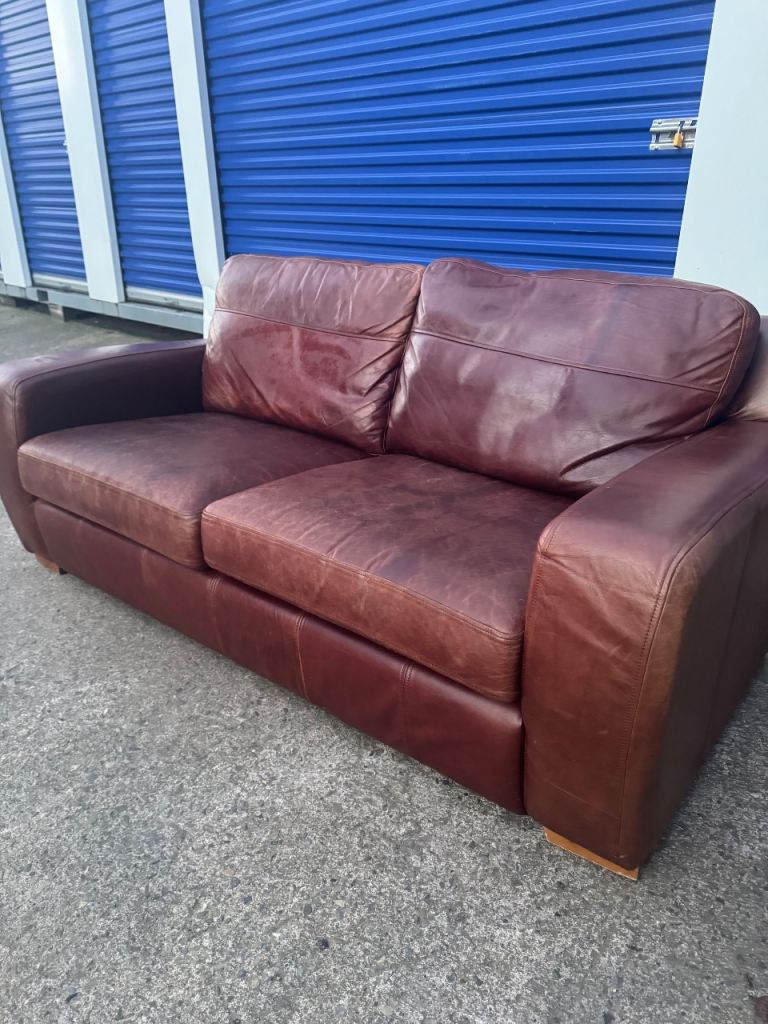  Italian Leather Sofa- £45