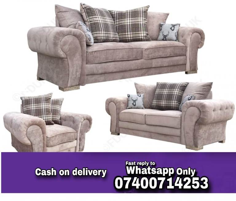 image for Fast Delivery Chesterfield Verona Corner Sofa Set