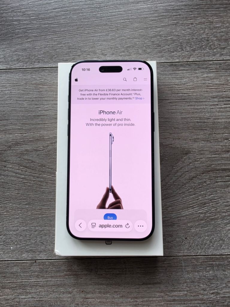 Apple i phone 17 Air, Brand New with Box,256GB, Space Black 