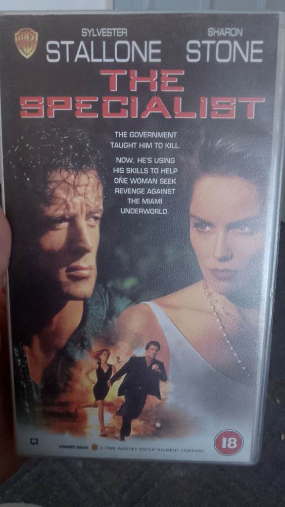 The Specialist VHS Tape - Sylvester Stallone, Sharon Stone 