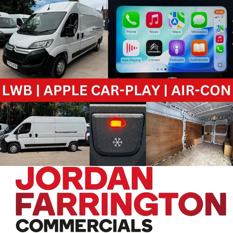 2023 73reg CITROEN RELAY L3 H2 2.2 DIESEL ENTERPRISE VAN WITH AIR-CON AND CRUISE
