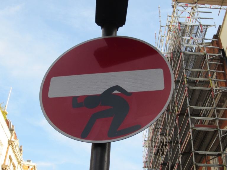 Clet Abraham french artist like Banksy art rare 