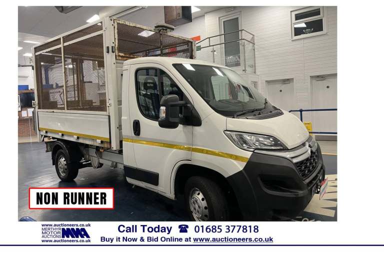 2019 Citroen Relay 2.0 BLUE HDI 160PS MWB CAGED TIPPER C/W TAIL LIFT * NON RUNNER* ----------- Ti...